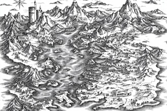 make your dream fantasy city map for rpg and etc