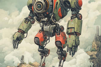 draw gundam, transformer, robot, armor, and mecha, concept