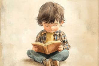 do awesome children story book illustrations and covers