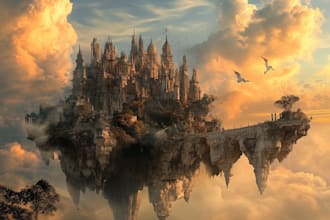 fantasy landscapes, character illustration, environment art