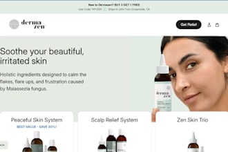 design skincare shopify store cosmetics store skincare store skincare website