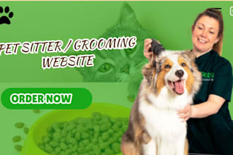 pet sitting , pet walking pet grooming wordpress website design for cat and dog