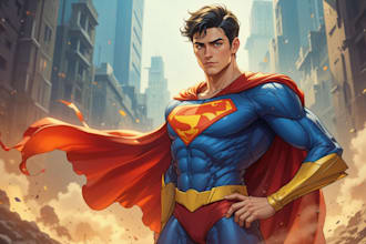 do a superhero cartoon characters for you
