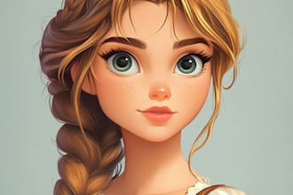 create a professional disney family portrait