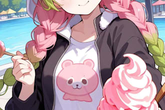 draw your roblox or oc character in anime style