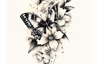 draw custom tattoo design for you