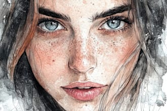 do watercolor, digital art, pencil sketch portrait for you