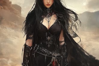 make artwork for fictional fantasy characters