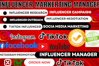 be your social media manager instagram influencer outreach marketing campaign