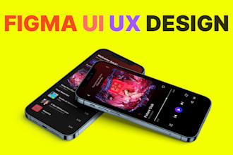 do mobile app ui ux design, dashboard, and website ui ux  design in figma