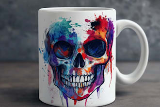 make eye catching typography t shirt,mug bag necklace design