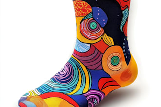 draw unique socks design for your brand