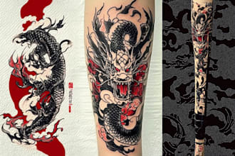 crafting unique japanese tattoo designs for you