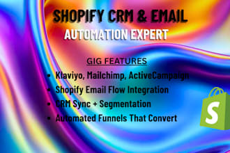 integrate shopify crm and email tools for automation