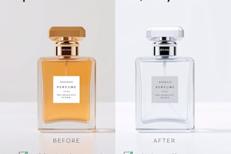 remove background and do professional photo editing for amazon and online stores