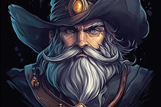 design awesome rpg fantasy or sci fi logo for you