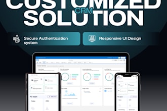 build custom responsive CRM web application in mern stack for small business