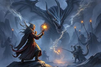 draw dnd art, fantasy character, creature, and dnd party