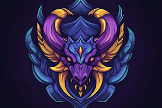 draw logo designer anime, fantasy