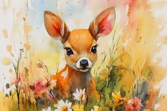 paint watercolor illustration and watercolor art