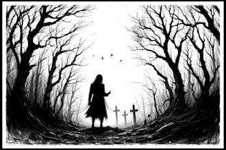 make dark art, horror and fantasy horror character