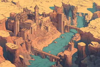 make your fantasy map illustration arts