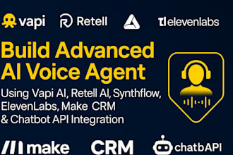 build ai voice agent vapi ai retell a synthflow elevenlabs make com n8n openai