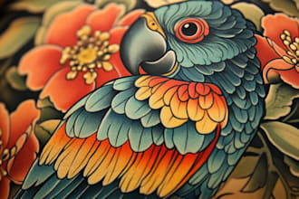 desing a unique american traditional tattoo for you