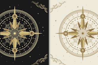 design high quality compass logo for your company