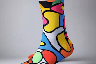 draw a unique socks design