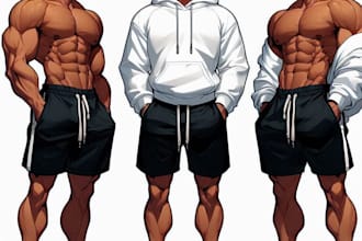 draw gay art, muscled gay bara nsfw sfw furry yaoi oc comic character