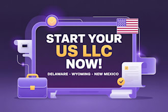register your USA llc or corp in delaware, wyoming, or new mexico fast, US tax