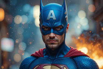 do your superhero in a comic character dighin