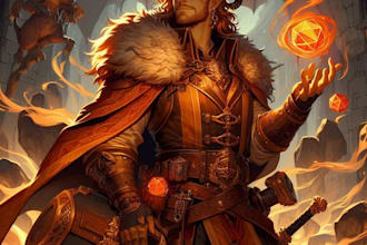 make a dnd art and dnd character art
