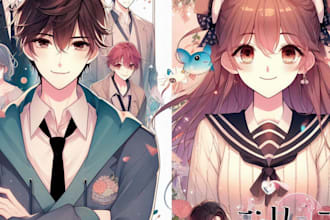 do a anime manhwa wattpad ebook cover webtoon manga