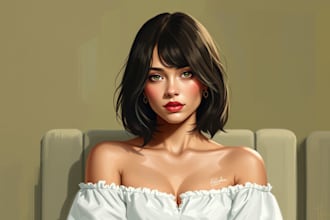 draw high quality digital oil painting based on your photo