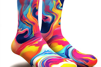 make a custom and unique socks design