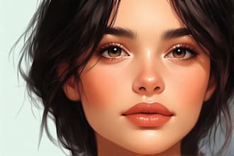 draw a digital oil painting for you