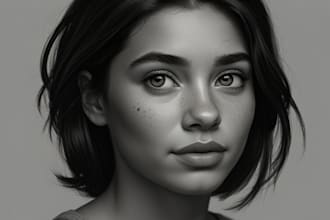 draw you a beautiful portrait in disney cartoon style