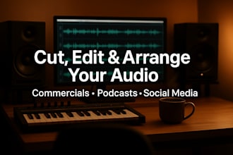 professionally cut edit and arrange your audio