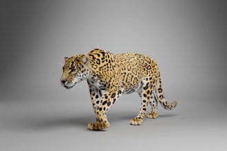 3d animal modeling, animal animation, realistic creature fur pet monster