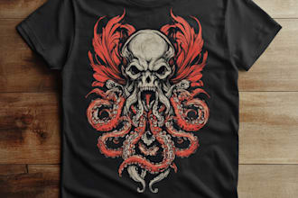 do a typography t shirt logo design in my graffiti style