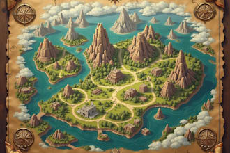 create a fantasy map for you