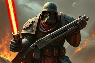 draw your star wars, warhammer 40k or starcraft character