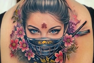make you a traditional old school tattoo style design