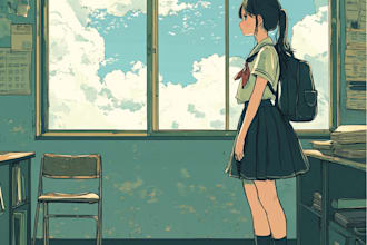 draw anime characters illustration