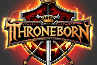 design  game title logo for rpg, horror, and roblox games