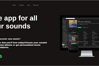 build a responsive website with clean UI