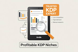 do profitable low competition KDP niche and keyword research for amazon