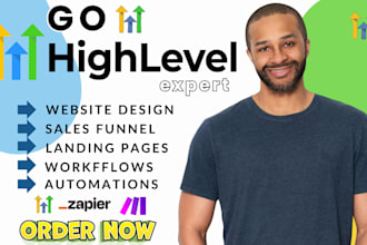 be gohighlevel website builder go high level expert workflow landing page funnel